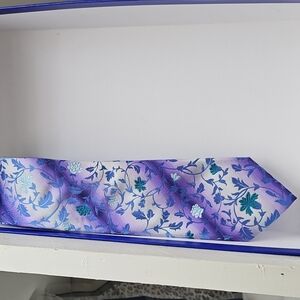 Ted Baker London Purple and Blue Floral Tie